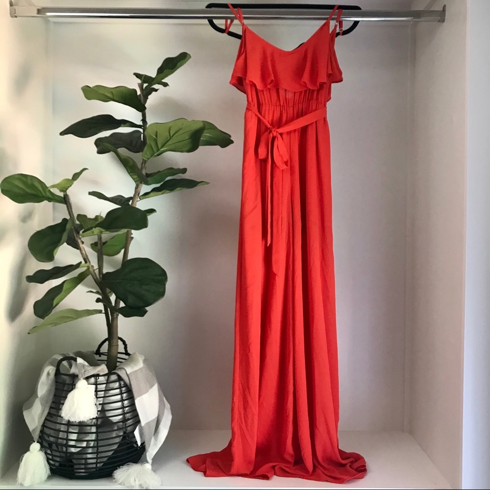 Boutique Summer Neon Wide Leg Jumpsuit MEDIUM